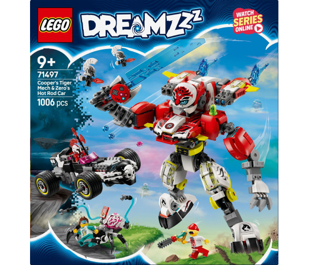 LEGO DREAMZzz 71497 Tygrysi mech Coopera i Hot rod Zero - 1284228 - zdjęcie 3
